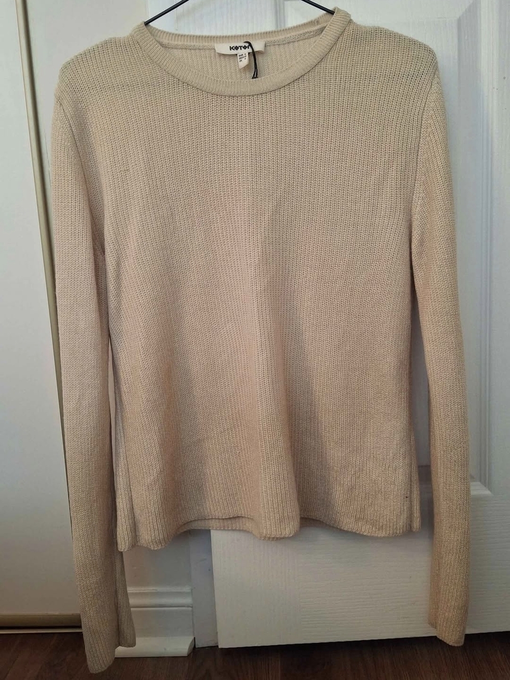 Koton Lightweight Crewneck Sweater in Beige